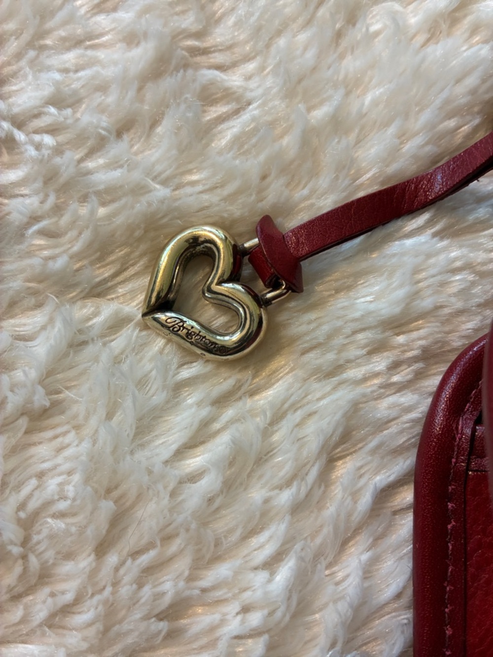 Brighton Red Croc-Embossed Mini Top-Handle Bag with Ornate Silver Handles - Picture 2 of 10